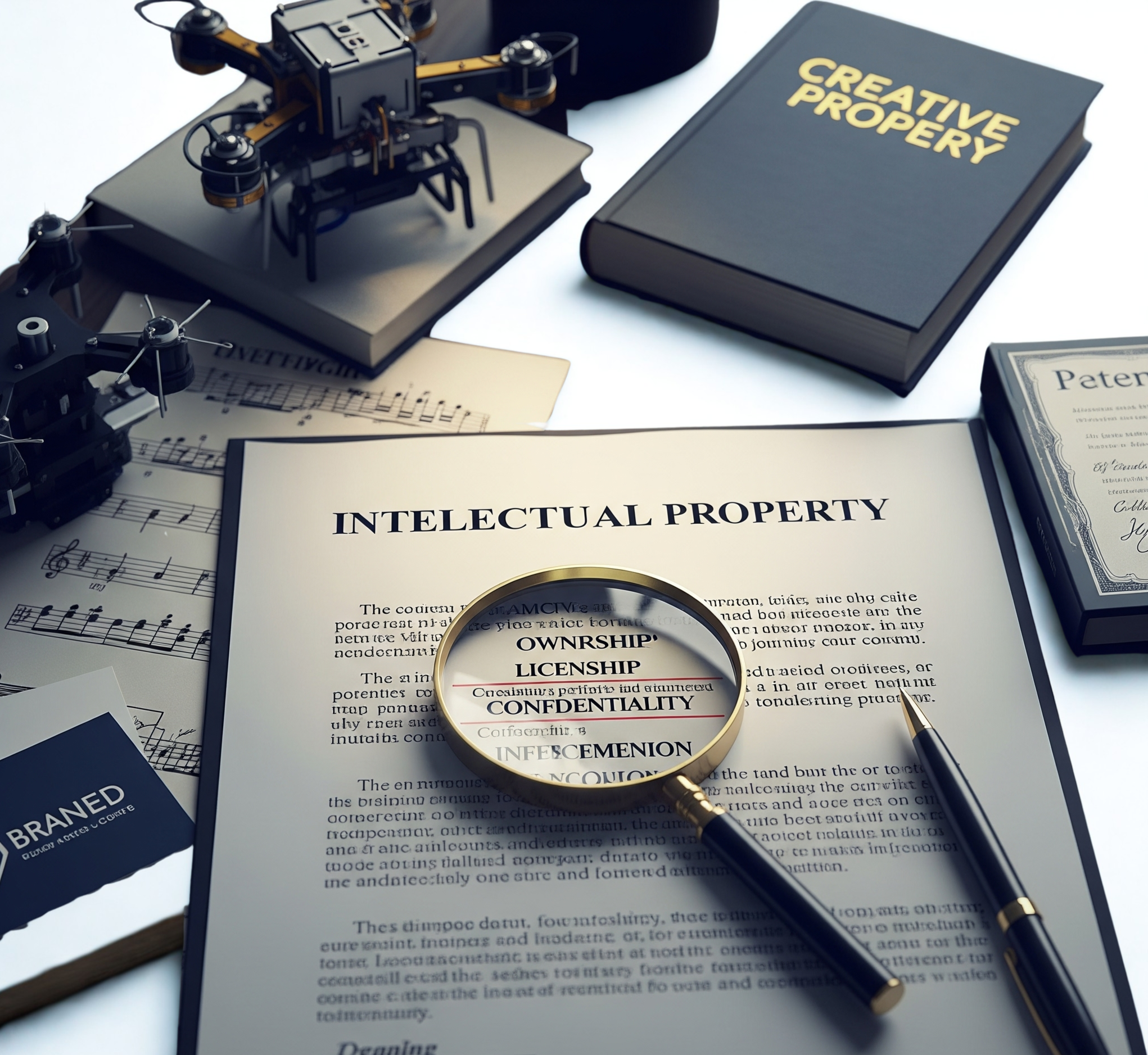 Lawyer explaining the importance of a well-drafted Intellectual Property Contract